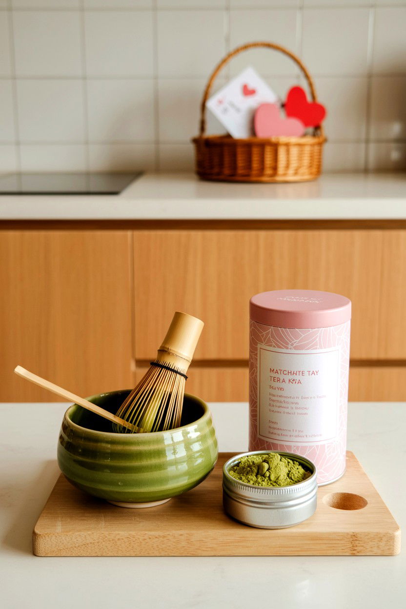 Matcha Green Tea Kit - 25 Valentine's Day Tea Gift Basket Ideas