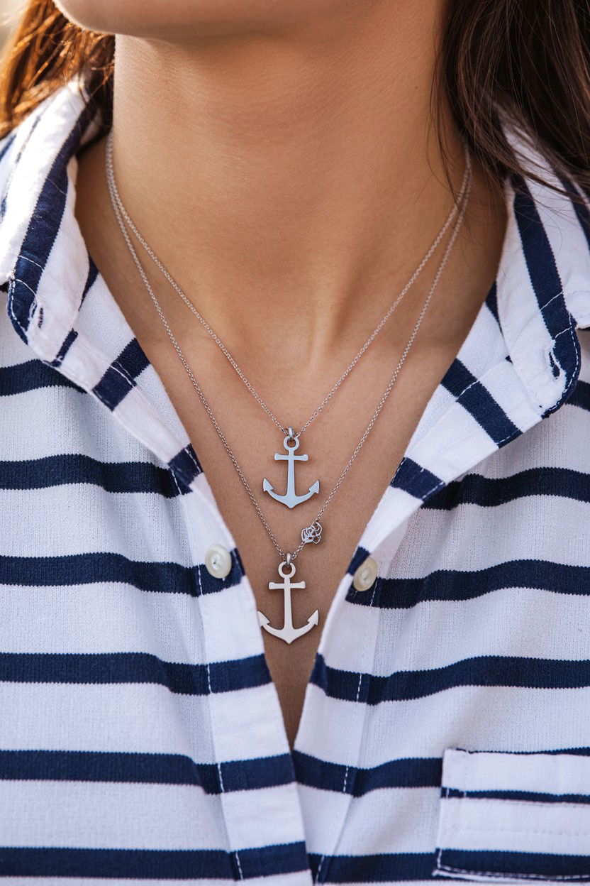 Matching Anchor Jewelry - 25 Valentine's Day Matching Jewelry Ideas