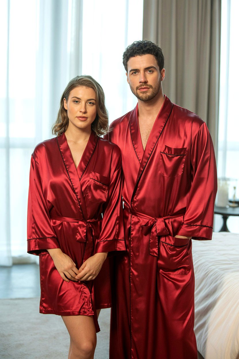 Matching silk robes - 25 Valentine's Day Spa Day Ideas