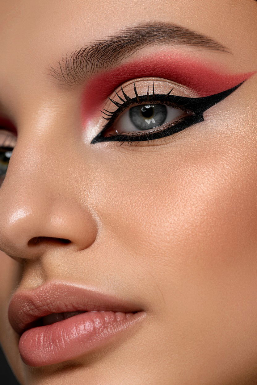 Matte Cut Crease - 25 Matte Valentine's Day Makeup Ideas