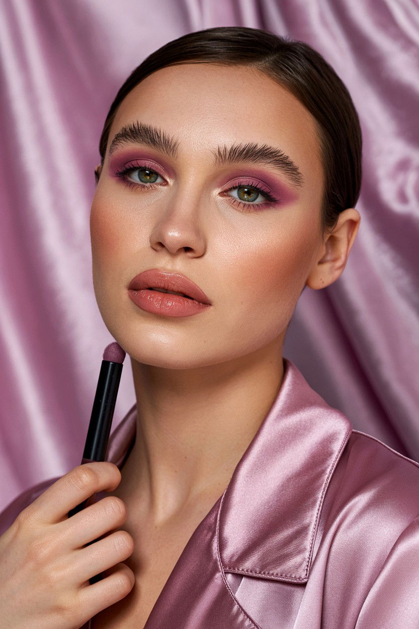 Matte Mauve Makeup - 25 Matte Valentine's Day Makeup Ideas
