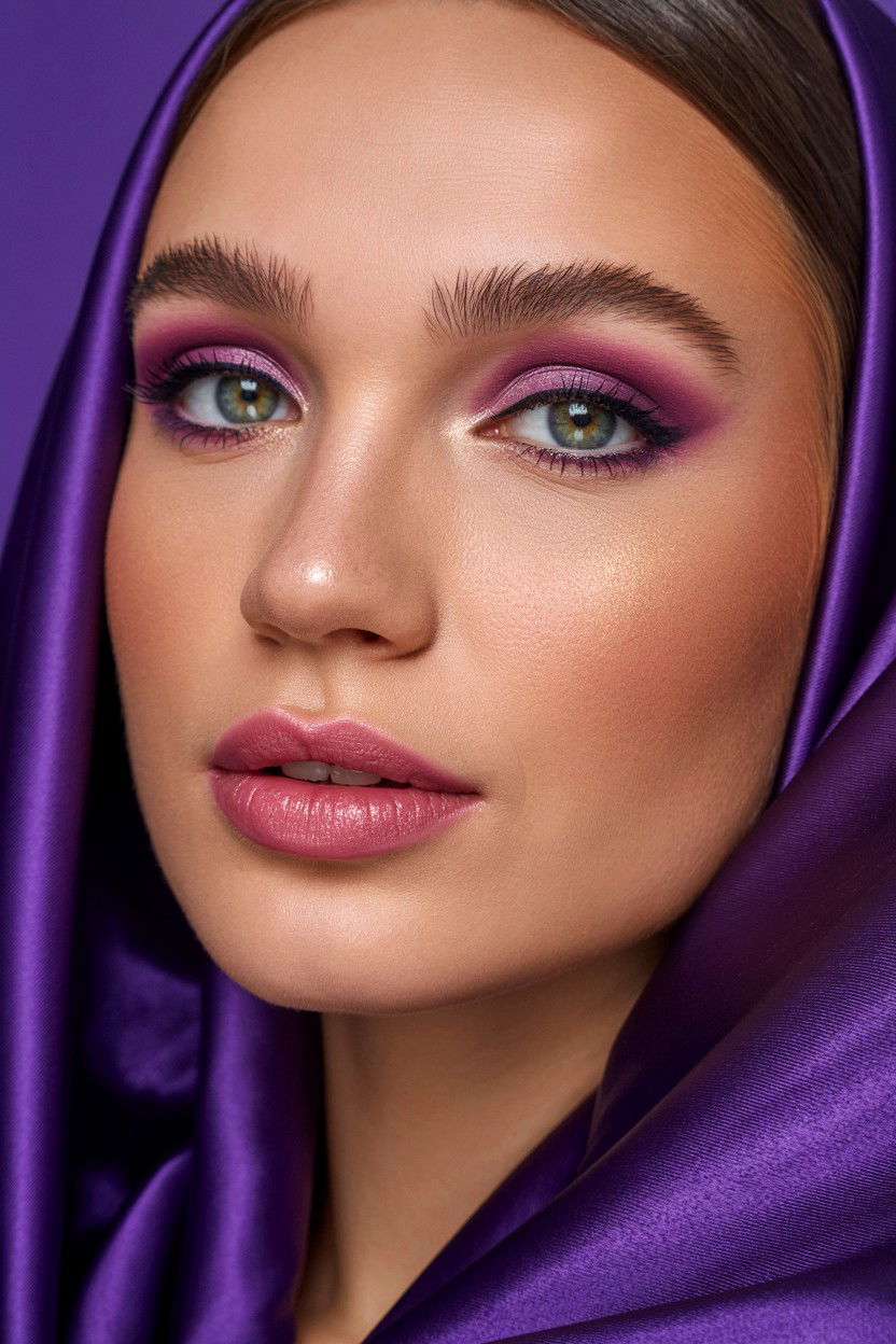 Matte Plum Makeup - 25 Matte Valentine's Day Makeup Ideas