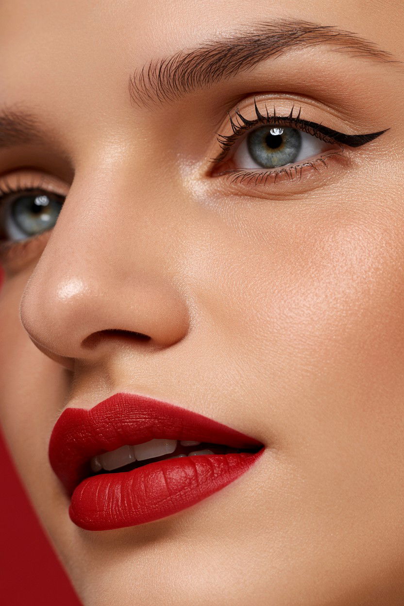 Matte Red Lipstick - 25 Red Lip Valentine's Day Looks