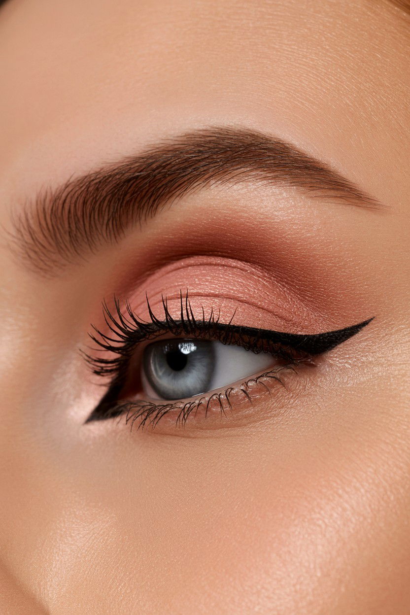 Matte Rose Eye - 25 Valentine's Day Doe Eye Makeup