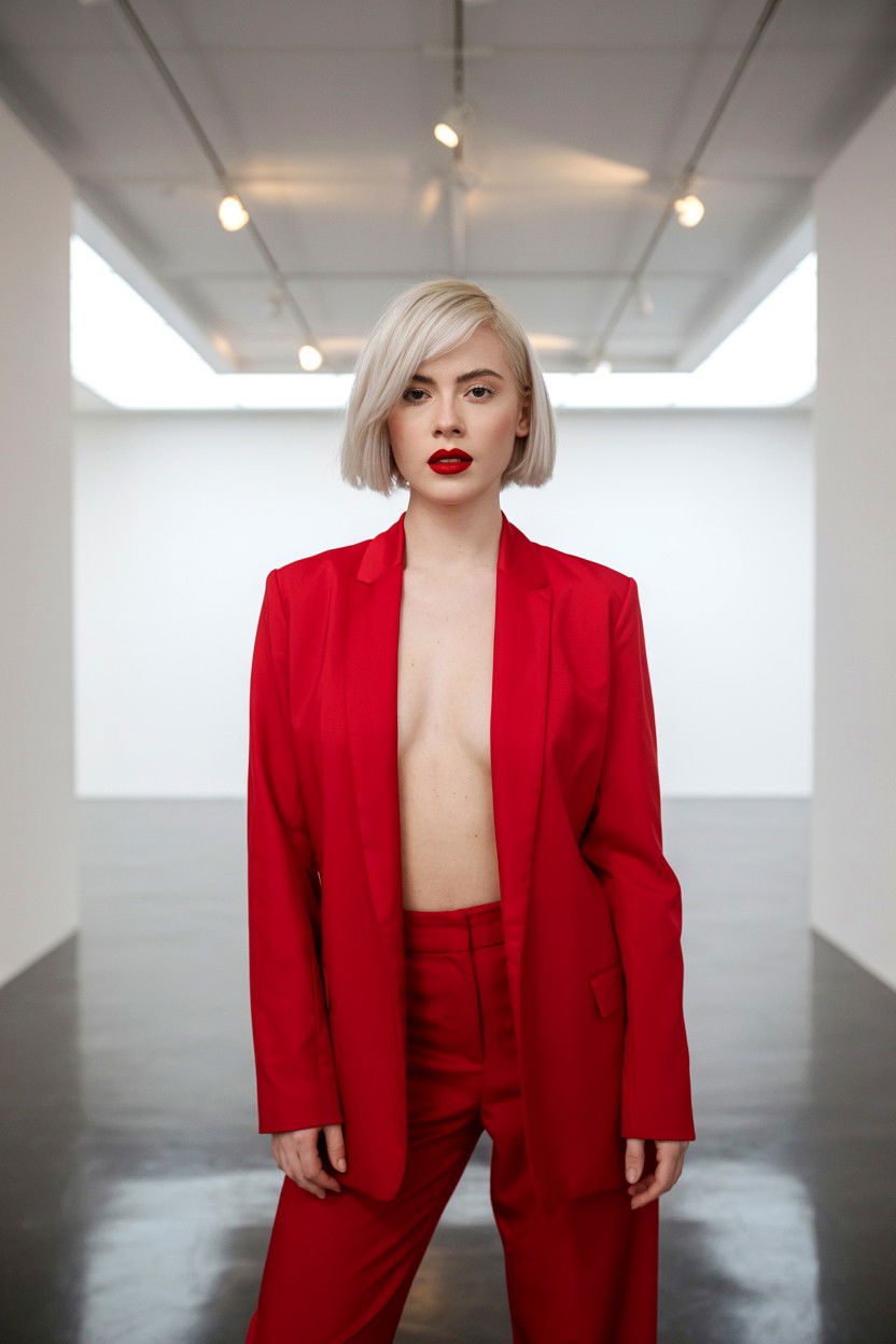 Matte red lip - 25 Glamorous Valentine's Day Makeup