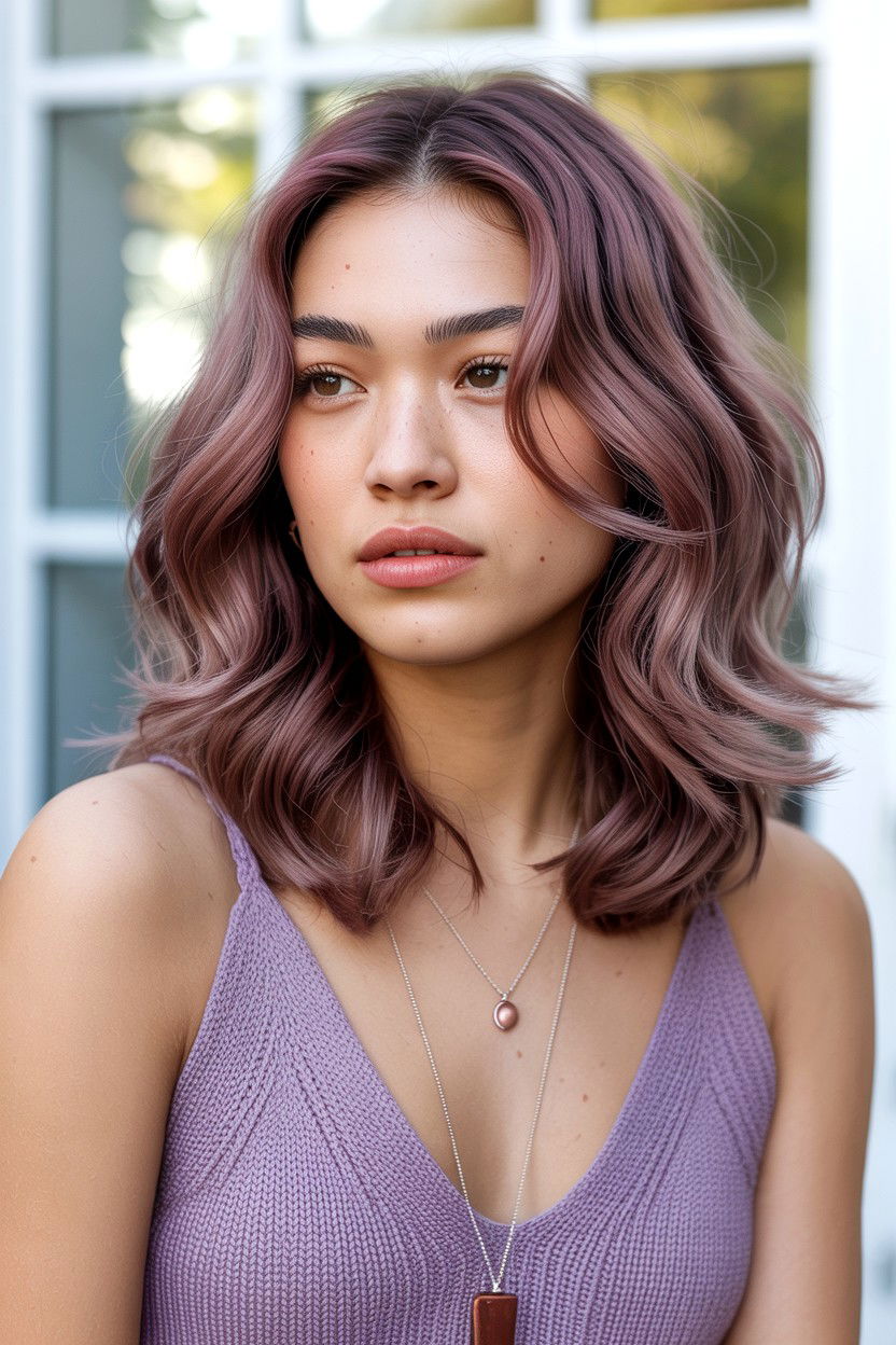 Mauve Hair Color - 25 Valentine's Day Hair Color Ideas