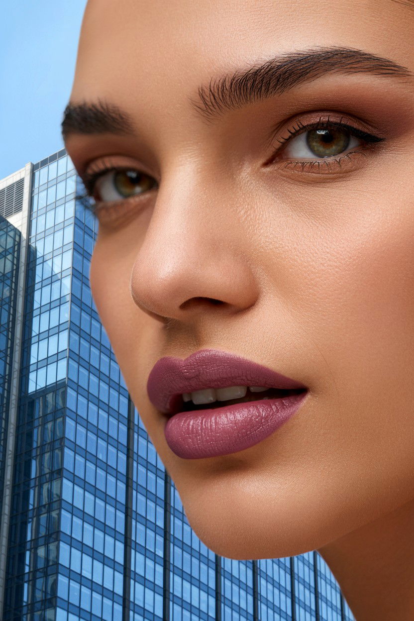 Mauve Lipstick - 25 Easy Valentine's Day Makeup Looks