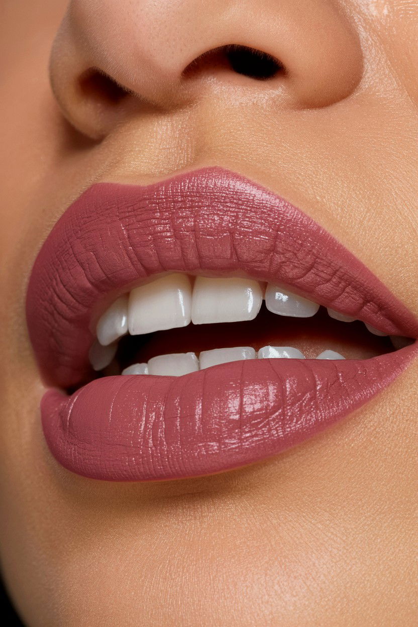 Mauve Liquid Lipstick - 25 Valentine's Day Lip Looks
