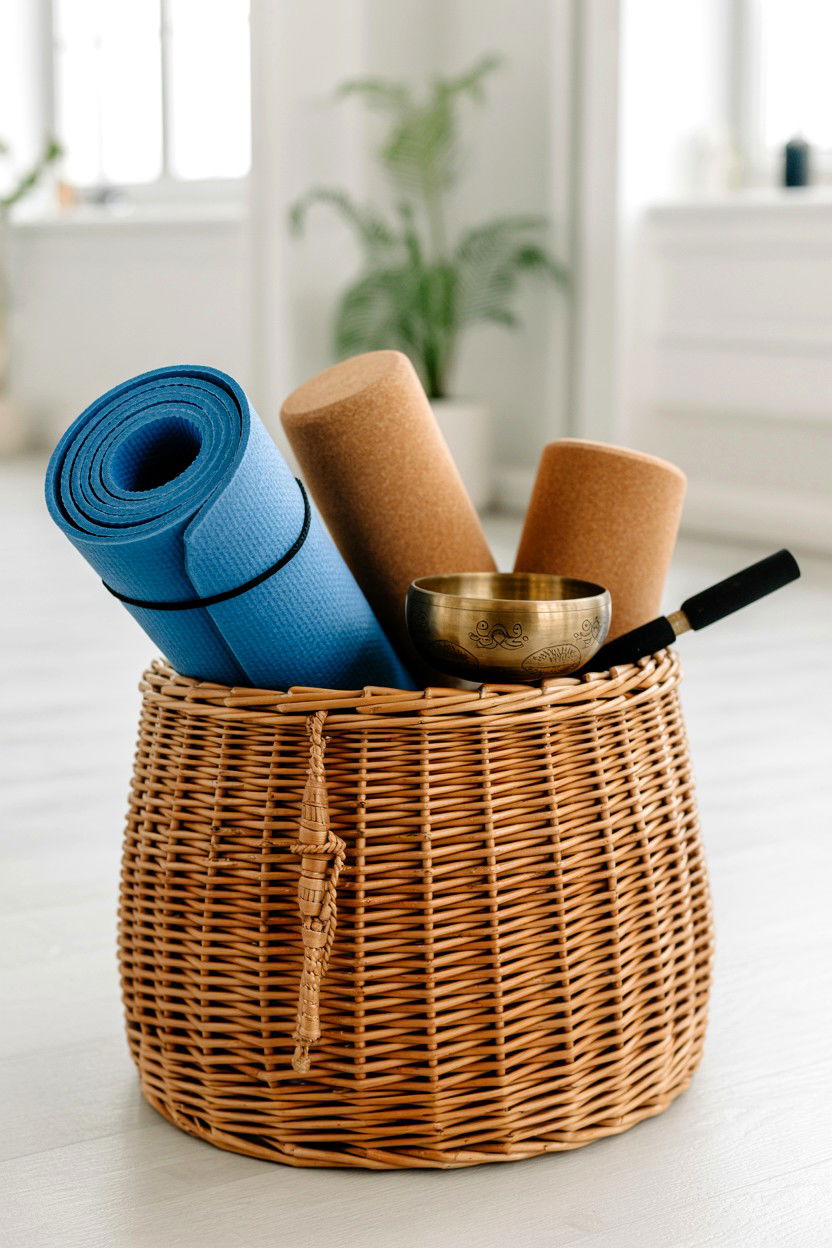 Meditation and yoga gift box - 25 Valentine's Day Relaxation Gift Basket Ideas