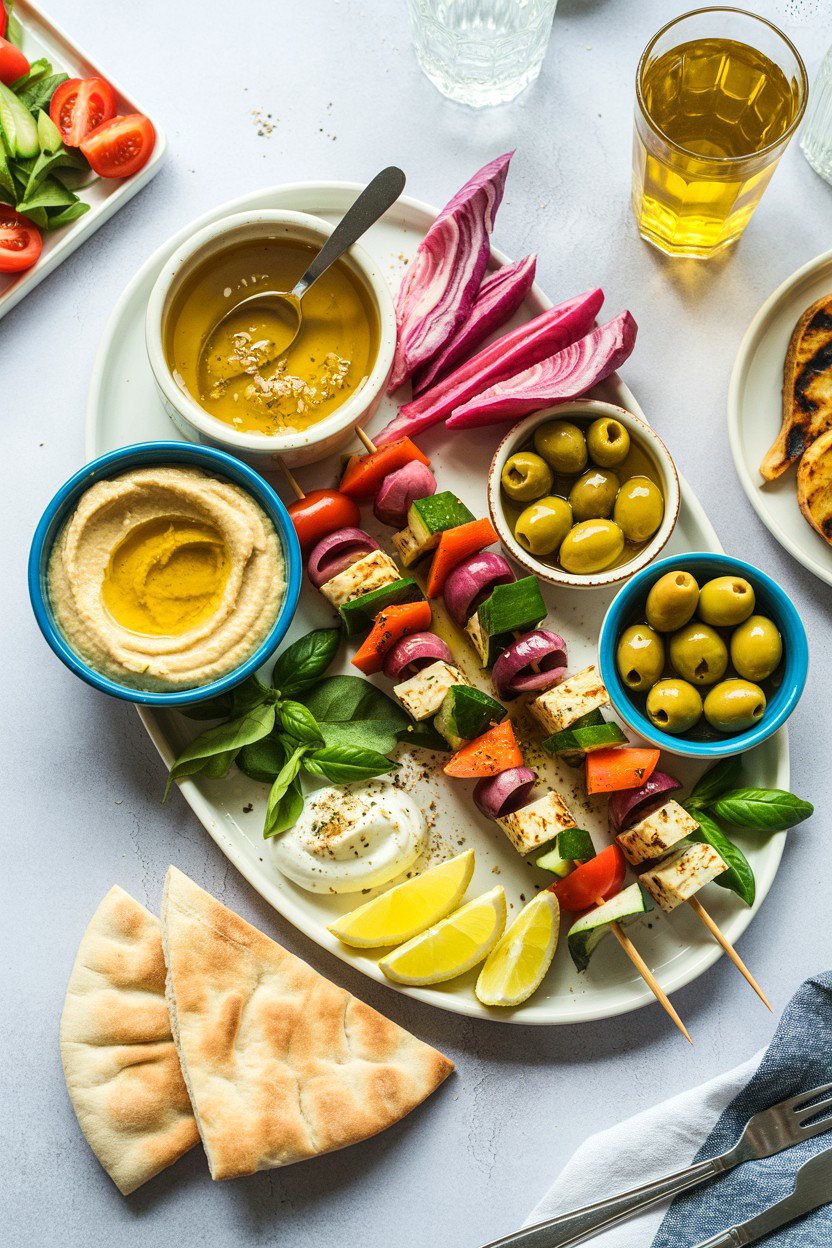 Mediterranean platter - 25 Valentine's Day Cooking Class Ideas