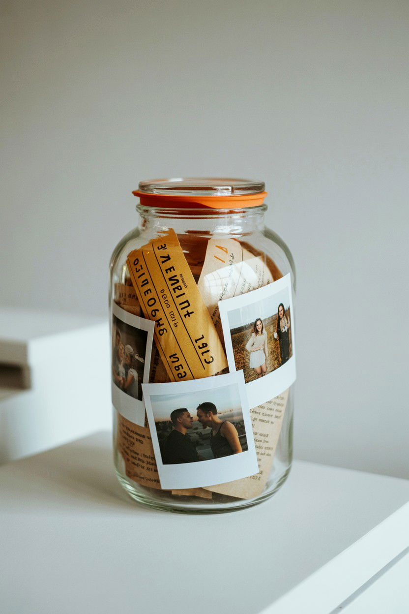 Memory Jar For Couples - 25 Valentine's Day Love Note Jar Ideas