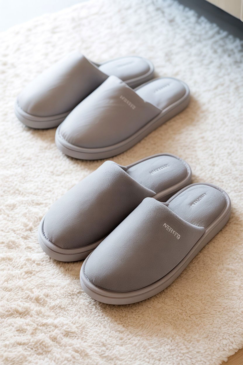 Memory foam slippers - 25 Valentine's Day Spa Day Ideas