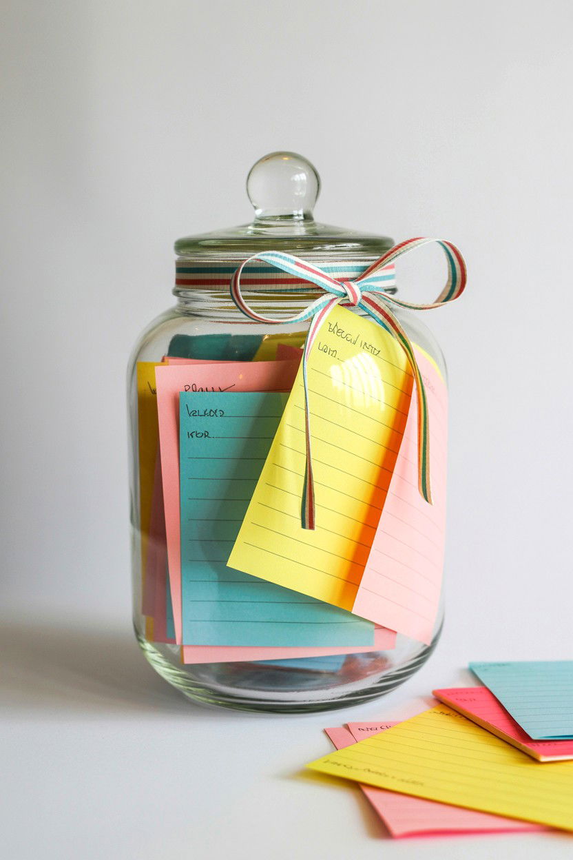 Memory jar notes - 25 Valentine's Day Thoughtful Gesture Ideas