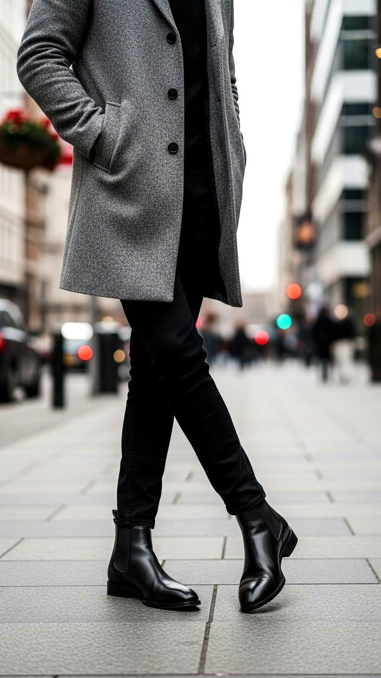 Men Chelsea boots outfit - 25 valentine's day outfit ideas for men