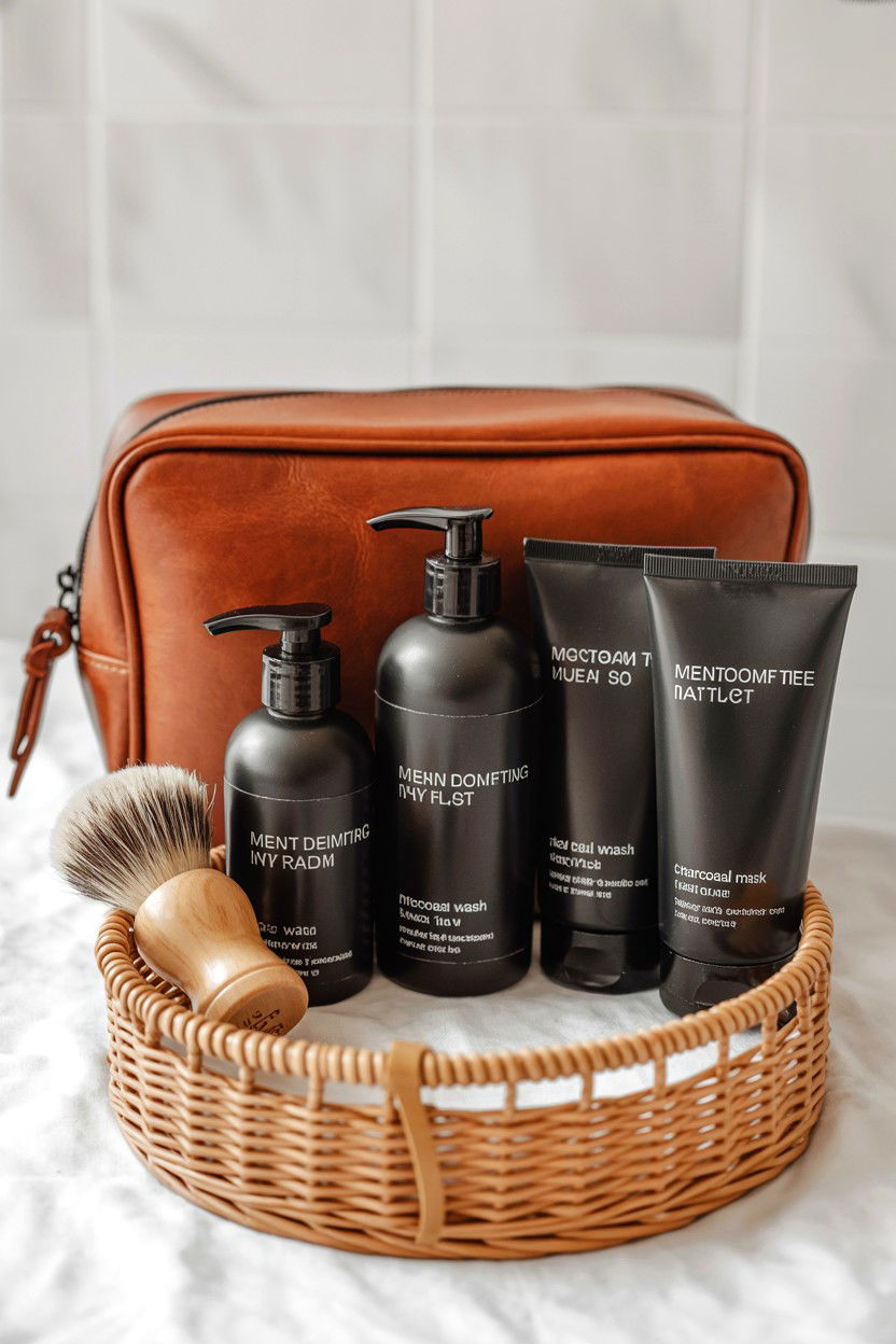Mens Facial Grooming Kit - 25 Valentine's Day Skincare Gift Basket Ideas