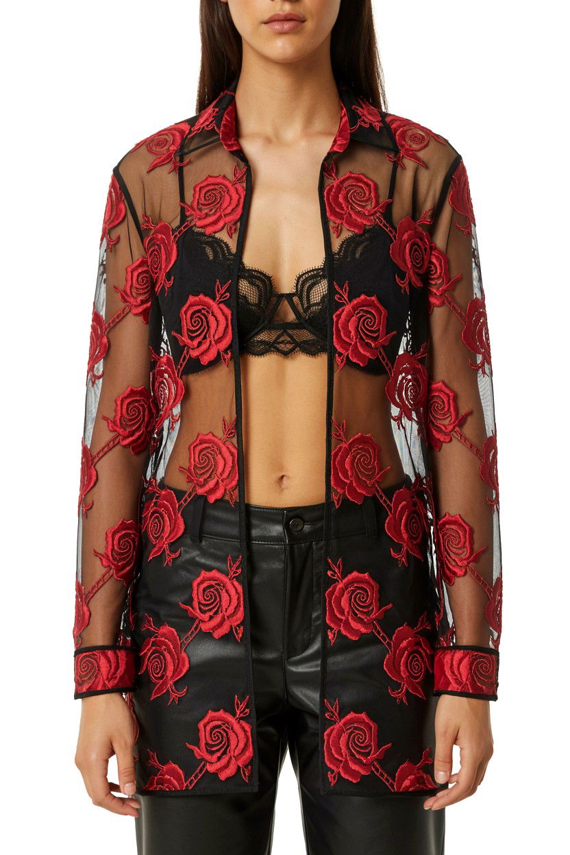 Mesh Long Sleeve Top - 25 Valentine's Day Y2K Outfits