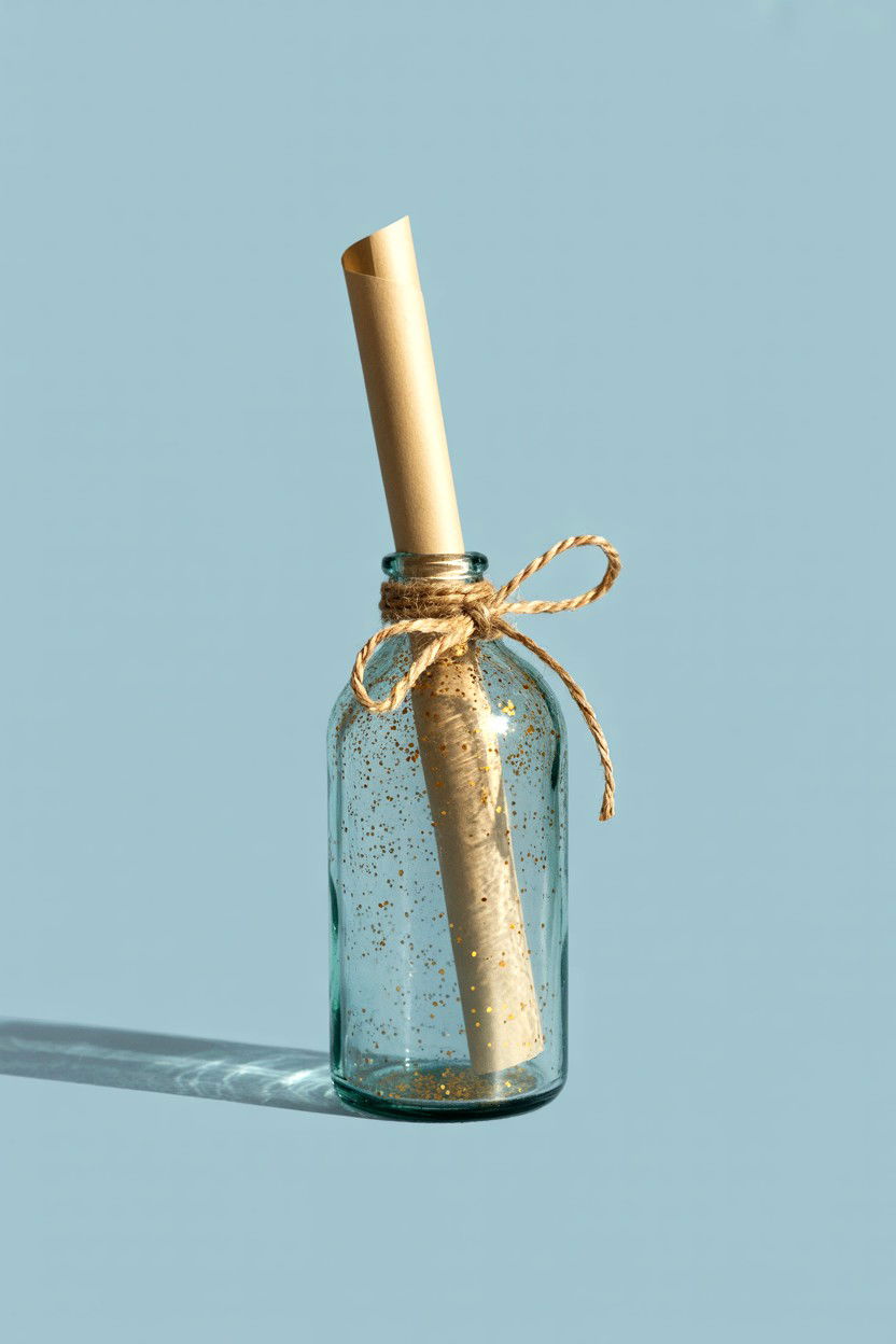 Message in a bottle - 25 Long Distance Valentine's Day Surprise Ideas