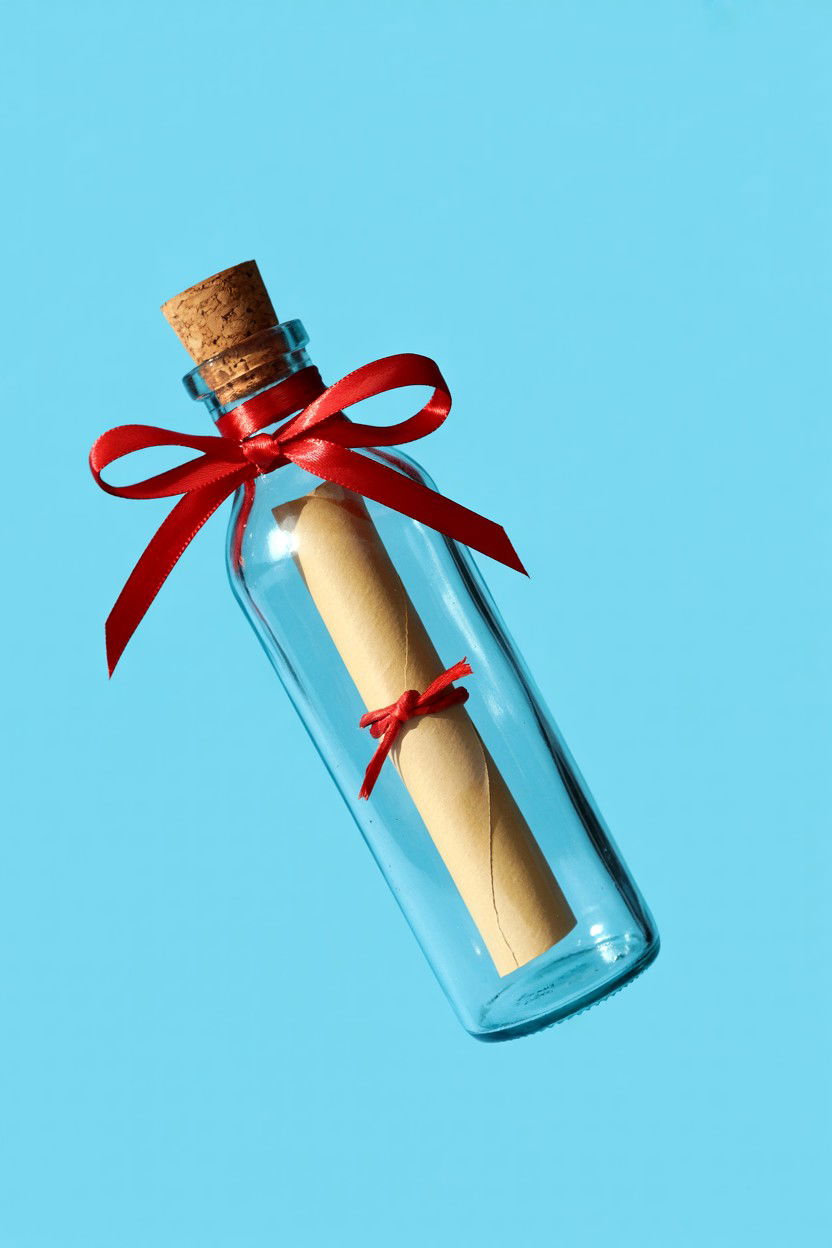 Message in a bottle - 25 Long Distance Valentine's Day Delivery Ideas