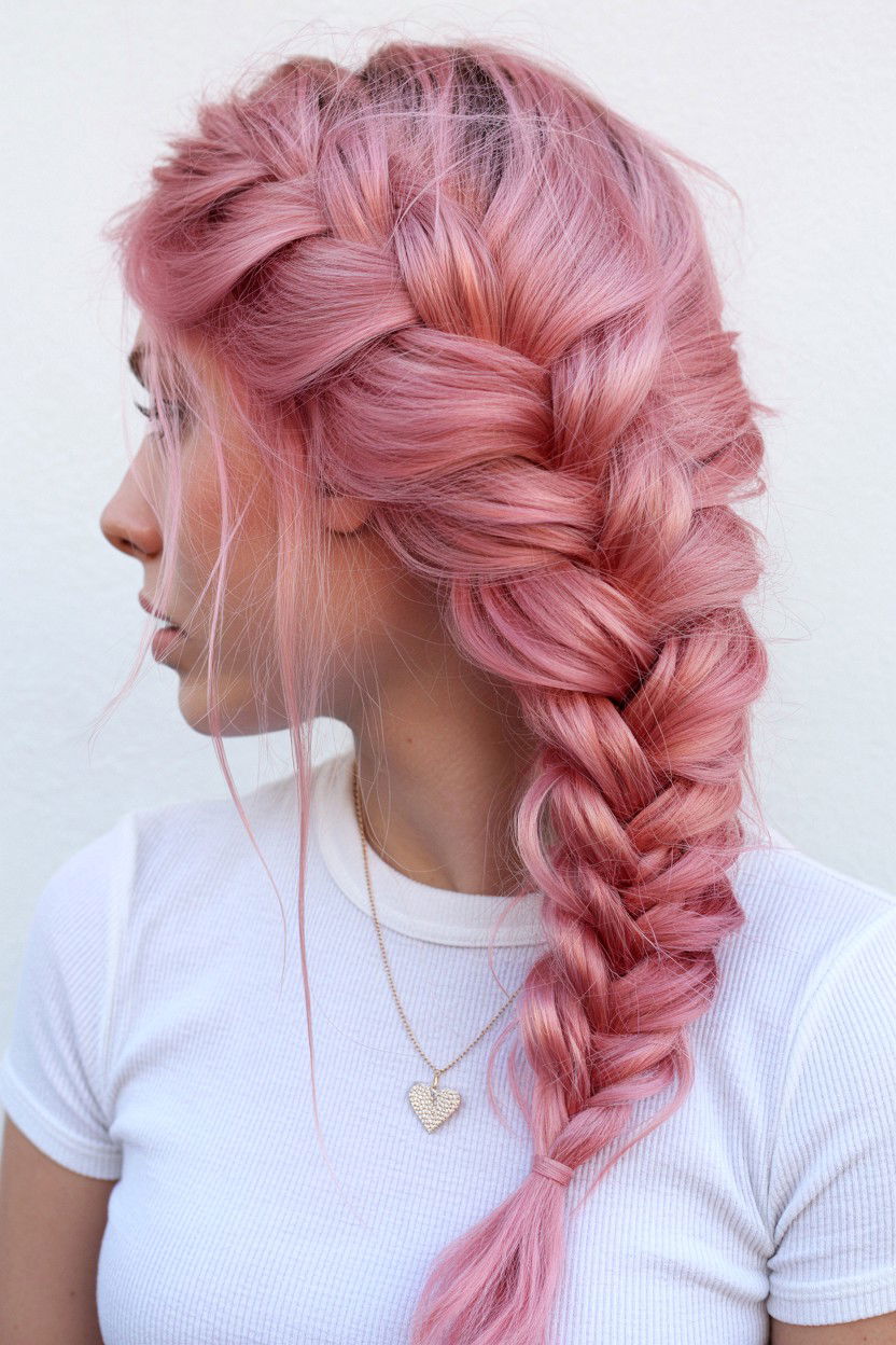 Messy Fishtail Braid - 25 Valentine's Day Braided Hairstyles