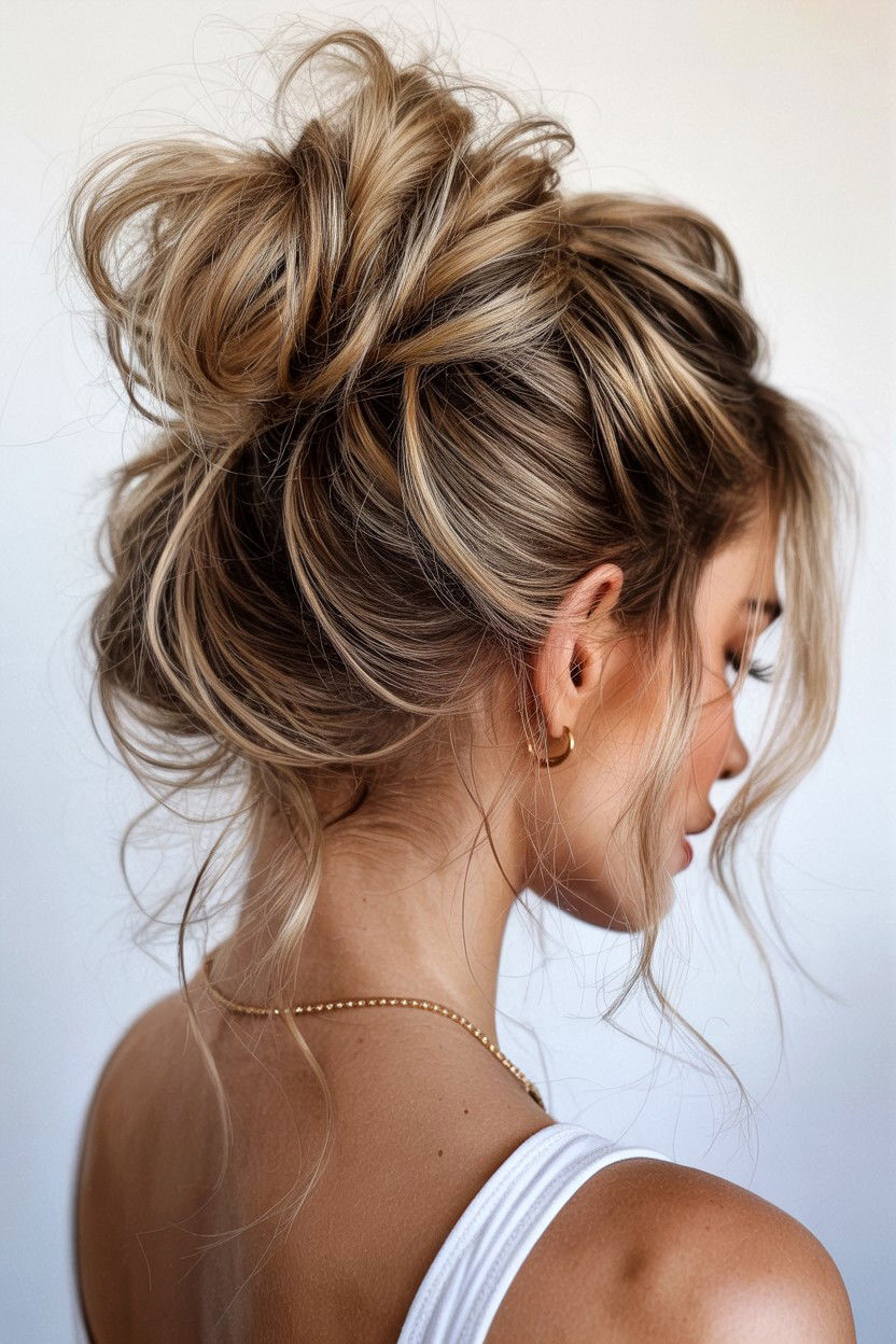 Messy French Twist - 25 Valentine's Day French Twist Ideas