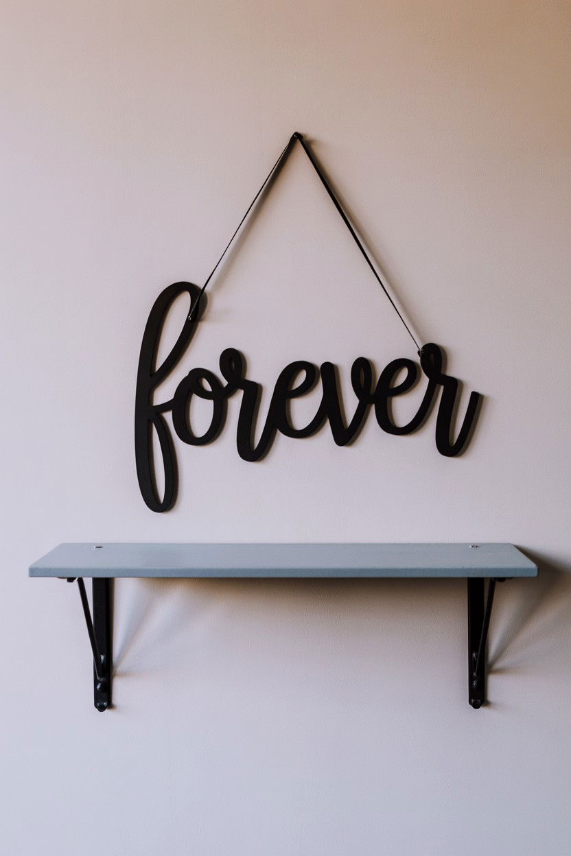 Metal Valentine Wall Hanging - 25 Valentine's Day Sign Ideas