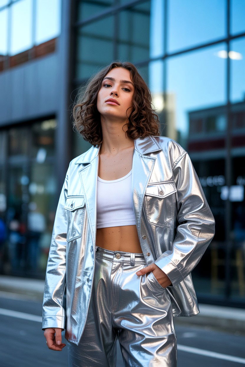 Metallic Silver Glow - 25 Valentine's Day Highlighter Looks