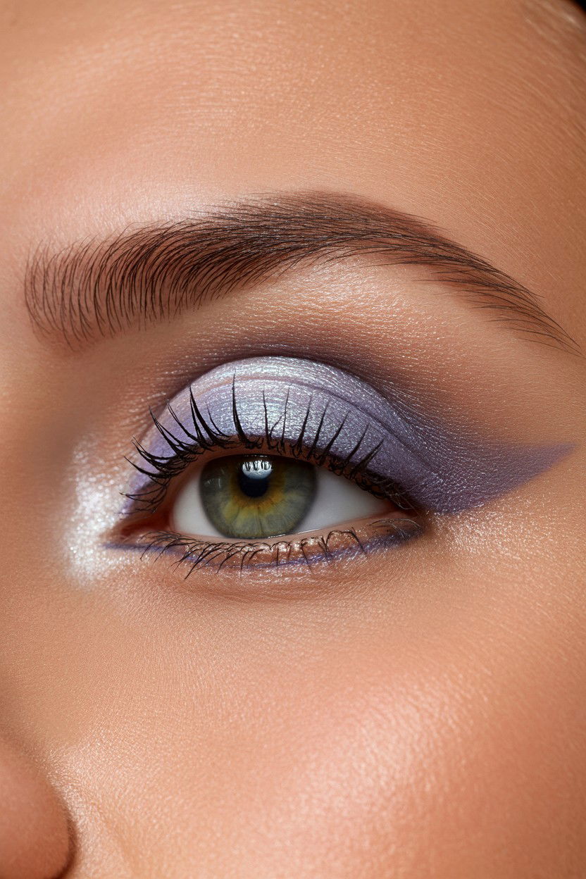 Metallic eyeshadow for green eyes - 25 Valentine's Day Makeup for Green Eyes