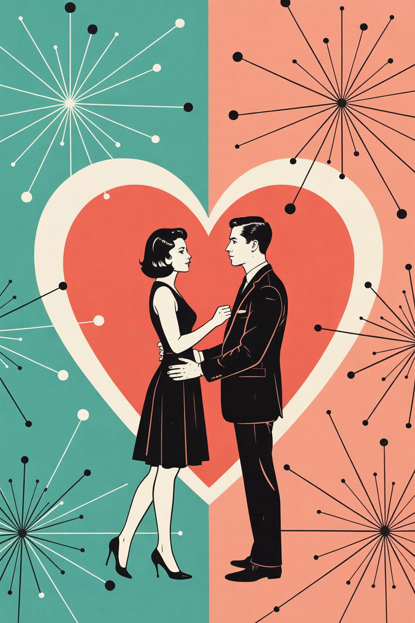 Mid century valentine - 25 Vintage Valentine's Day Card Ideas