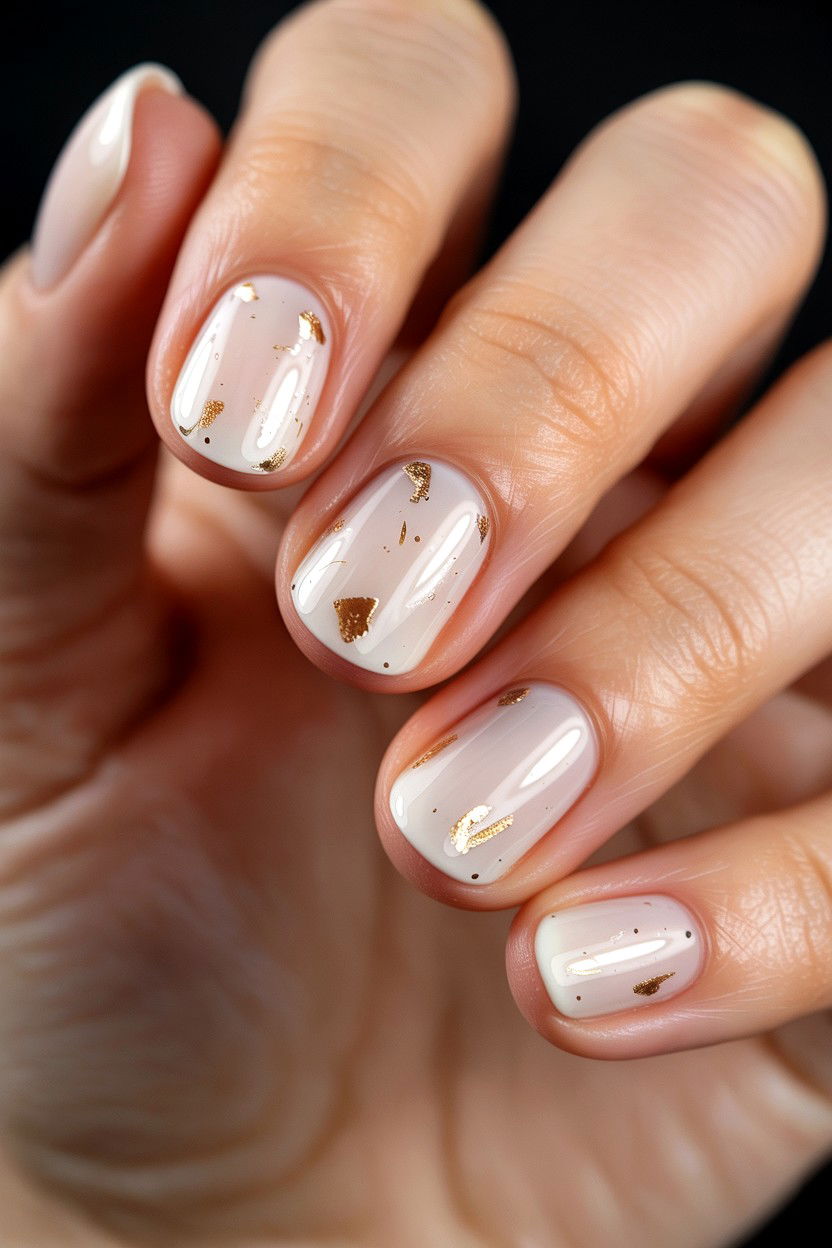 Milky Nude Nails - 25 Nude Valentine's Day Nail Ideas