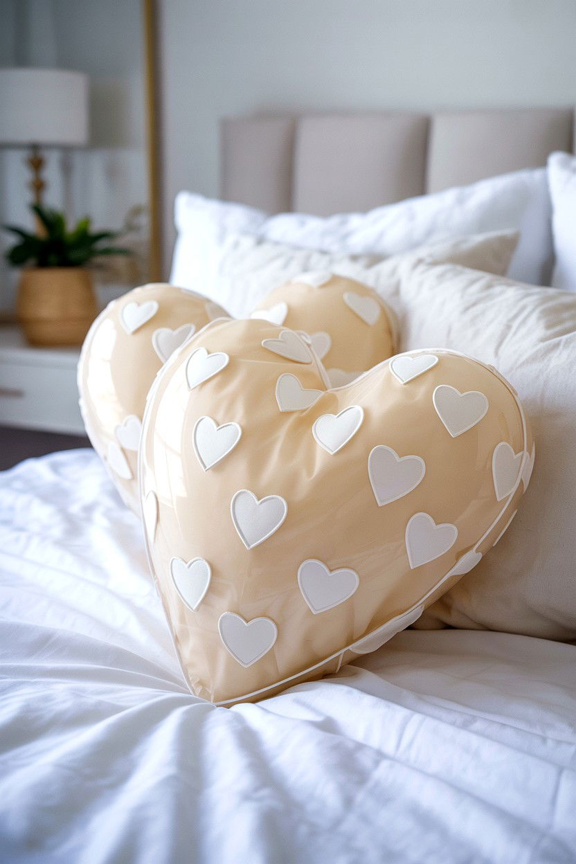 Milky White Hearts - 25 Abstract Valentine's Day Nail Ideas