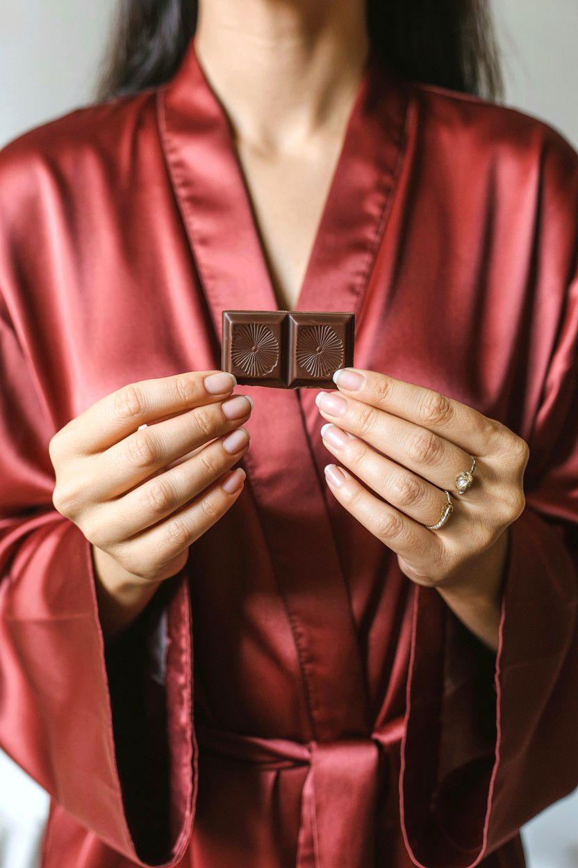 Mindful Chocolate Meditation - 25 Valentine's Day Yoga Ideas