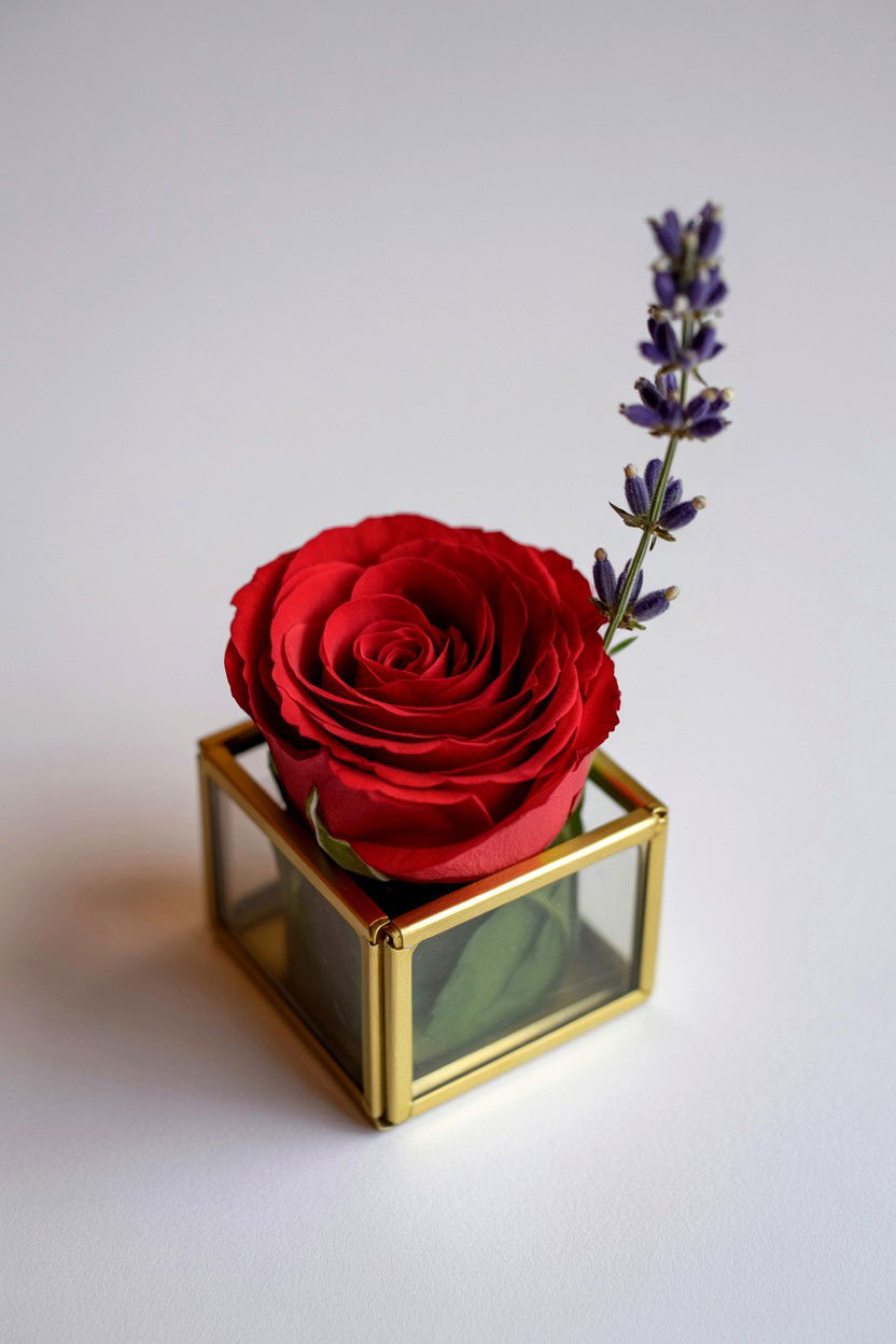 Mini Flower Box - 25 Valentine's Day Flower Box Ideas