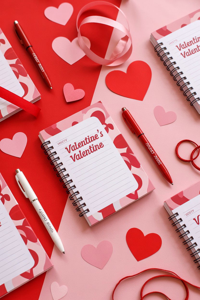 Mini Notebook Valentine - 25 Valentine's Day Class Gift Ideas