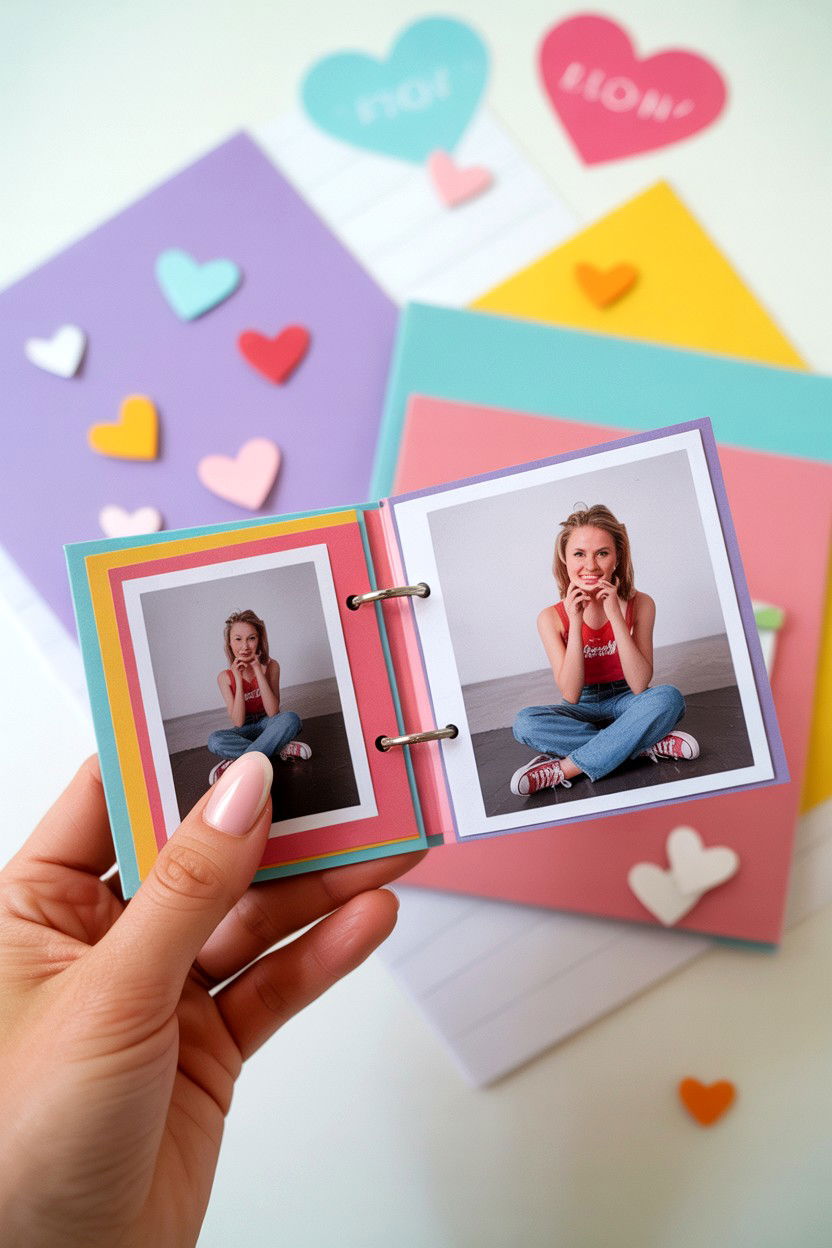 Mini flip book - 25 Valentine's Day Memory Album Ideas