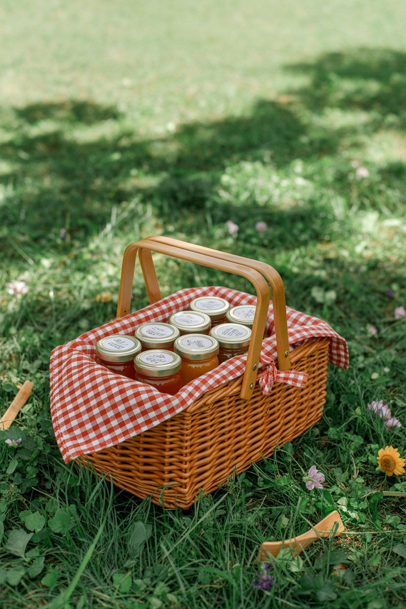 Mini picnic basket - 25 Valentine's Day Gift Bag Ideas