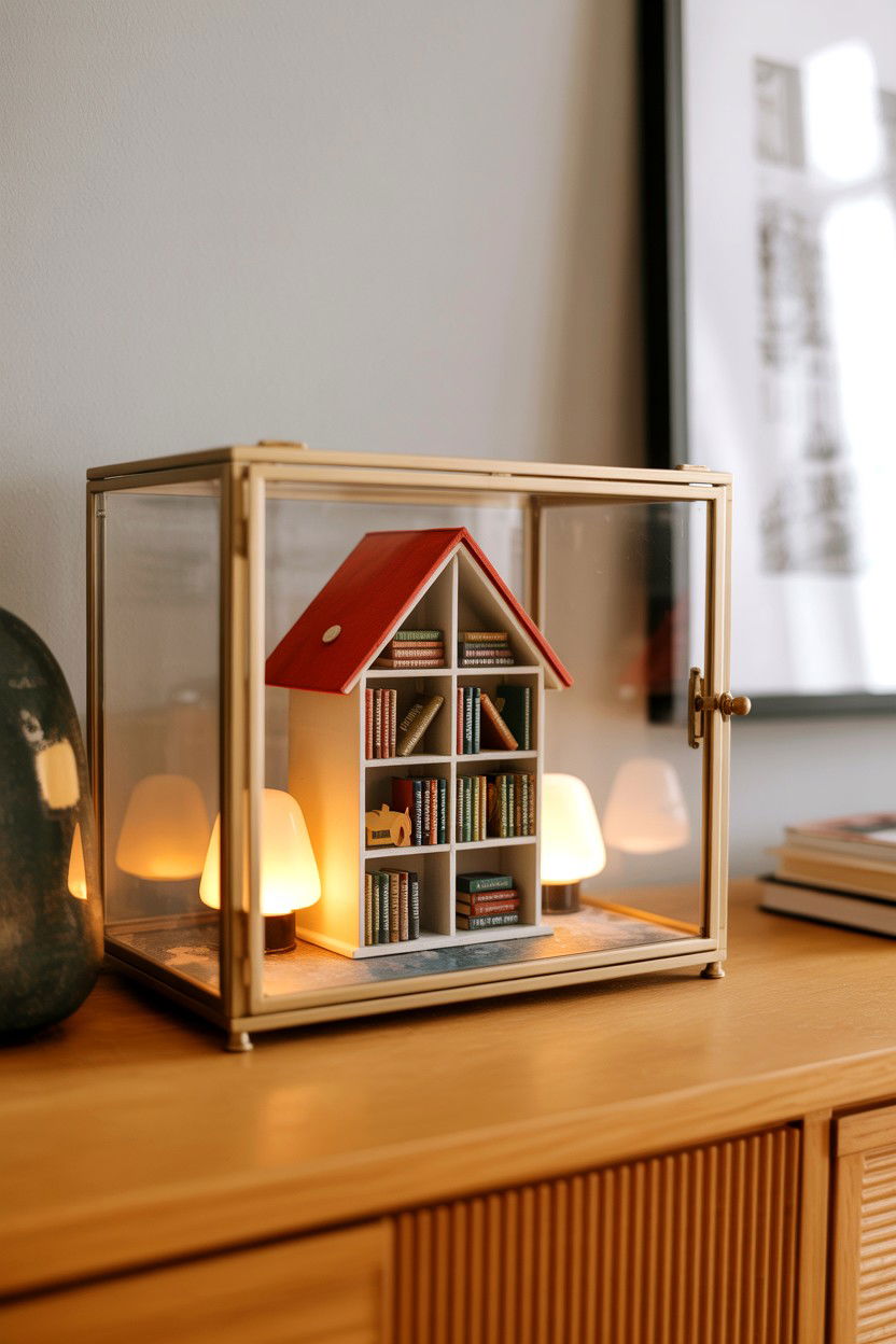 Miniature DIY Library House - 25 Book Lover Valentine's Day Gifts