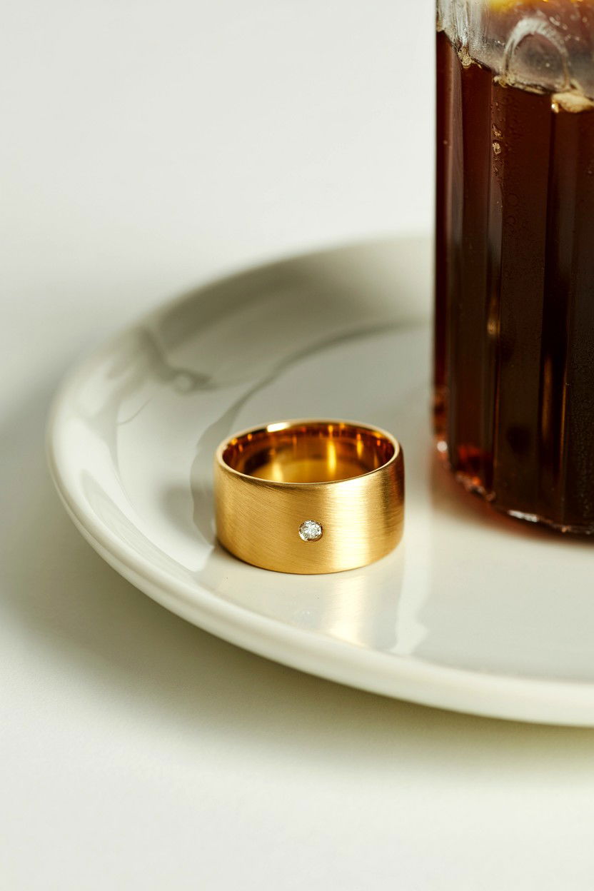 Minimalist Gold Band - 25 Valentine's Day Ring Ideas