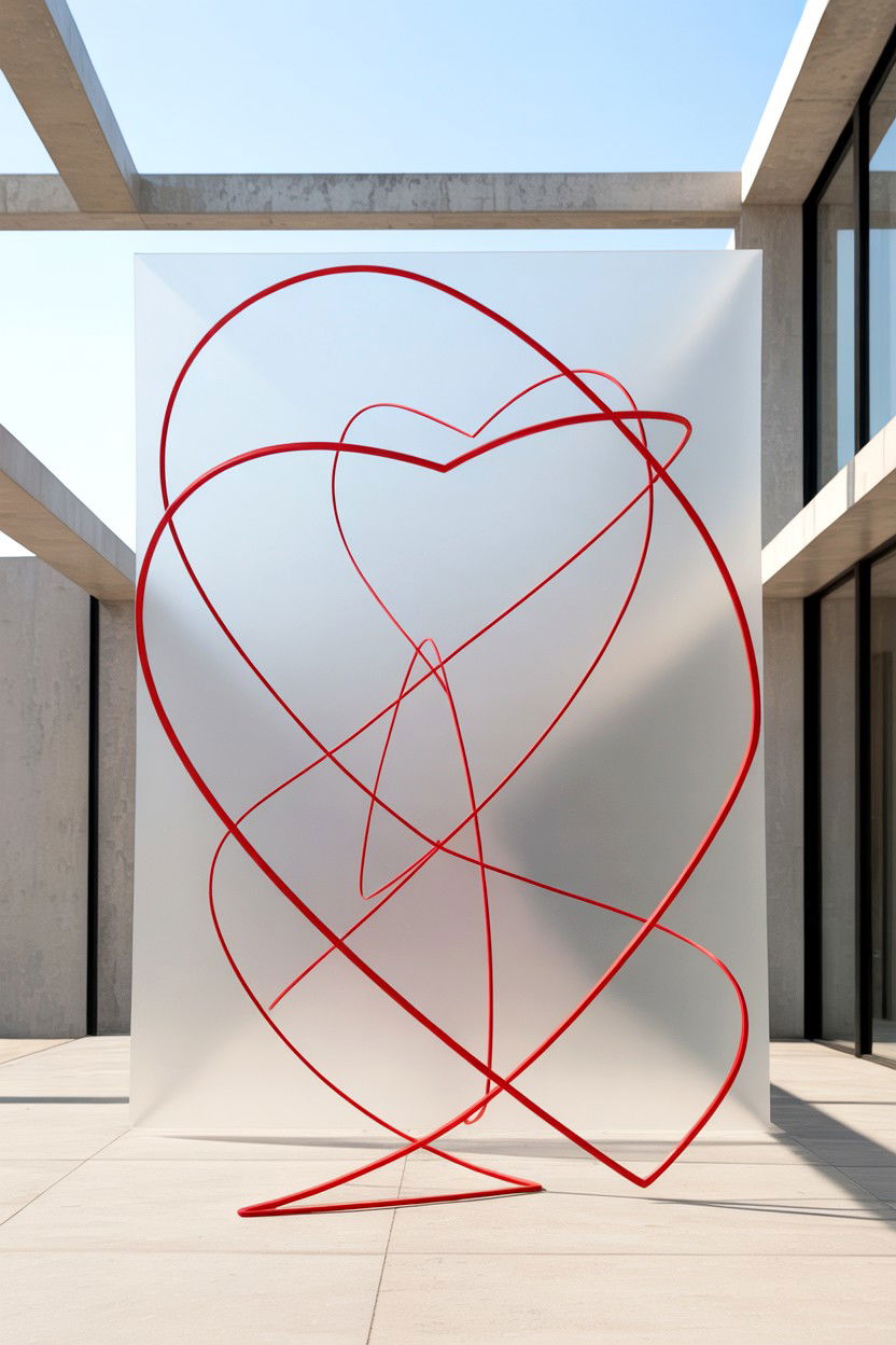 Minimalist Line Art - 25 Easy Valentine's Day Nail Designs