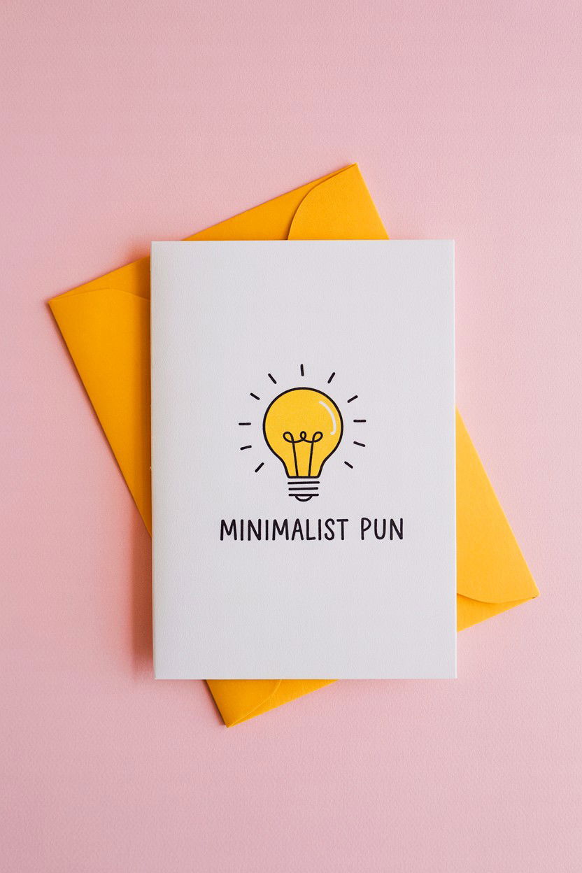 Minimalist Pun Card - 25 Minimalist Valentine's Day Card Ideas