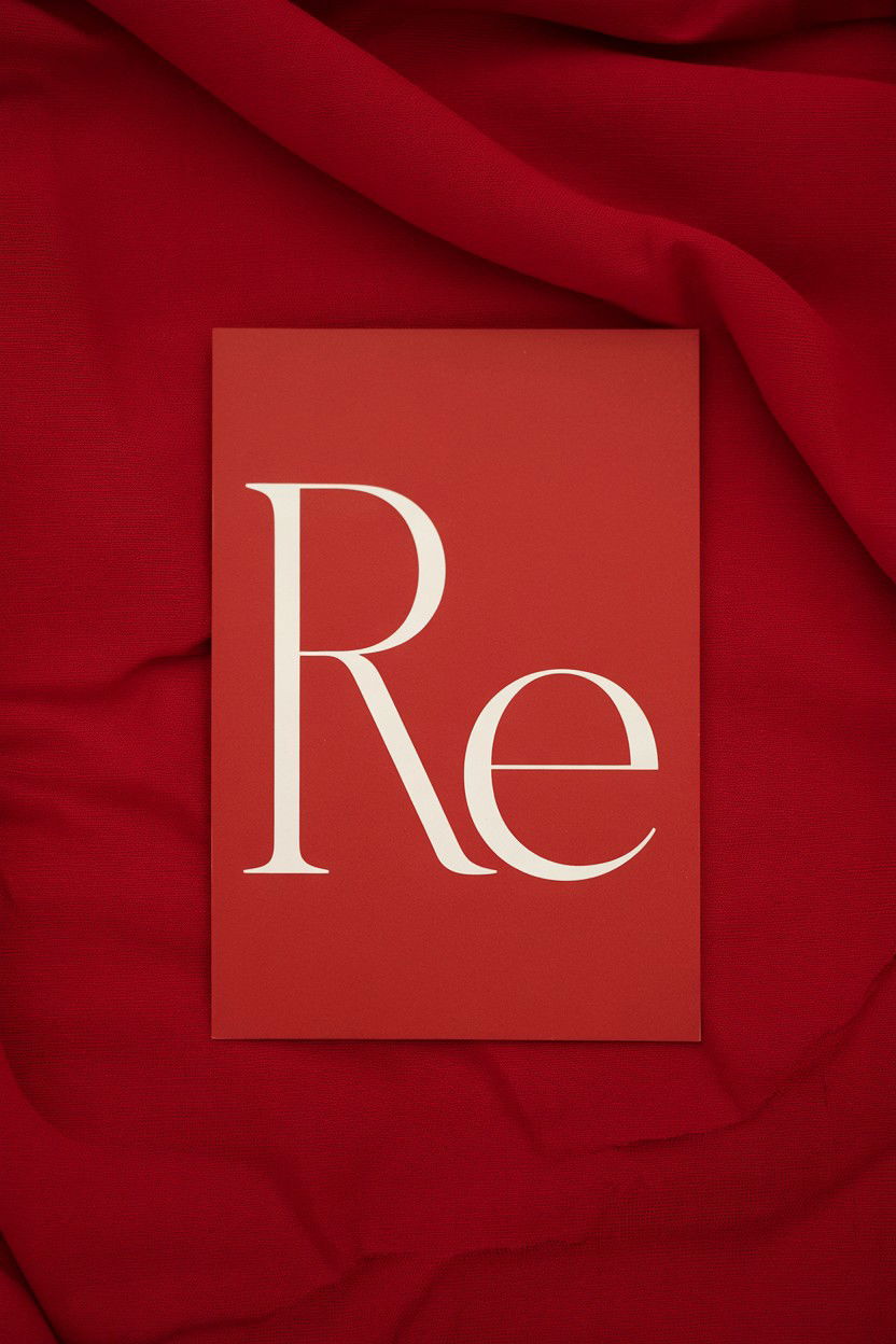 Minimalist Red Wedding Stationery - 25 Valentine's Day Wedding Invitation Ideas