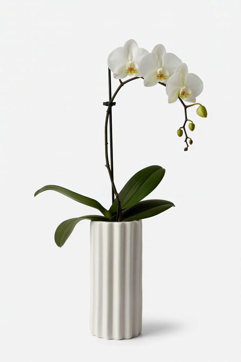 Minimalist Single Stem Orchid Vase - 25 Valentine's Day Flower Vase Ideas