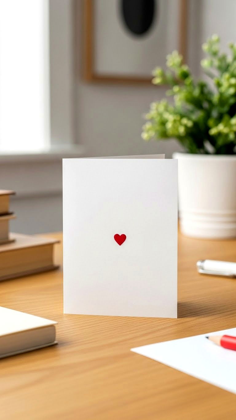 Minimalist Valentine Card - 25 valentine's day card designs