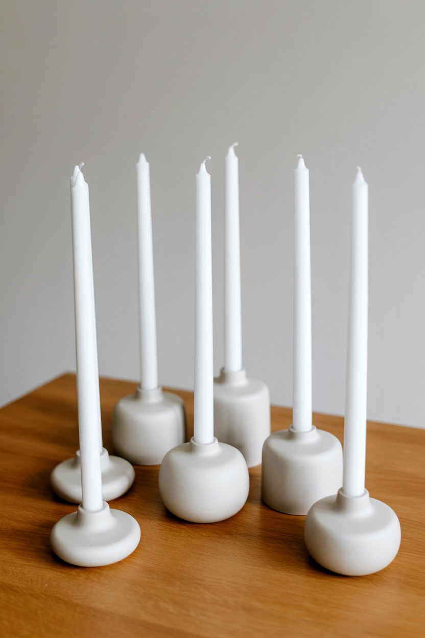 Minimalist candle holder - 25 Scandinavian Valentine's Day Decor Ideas