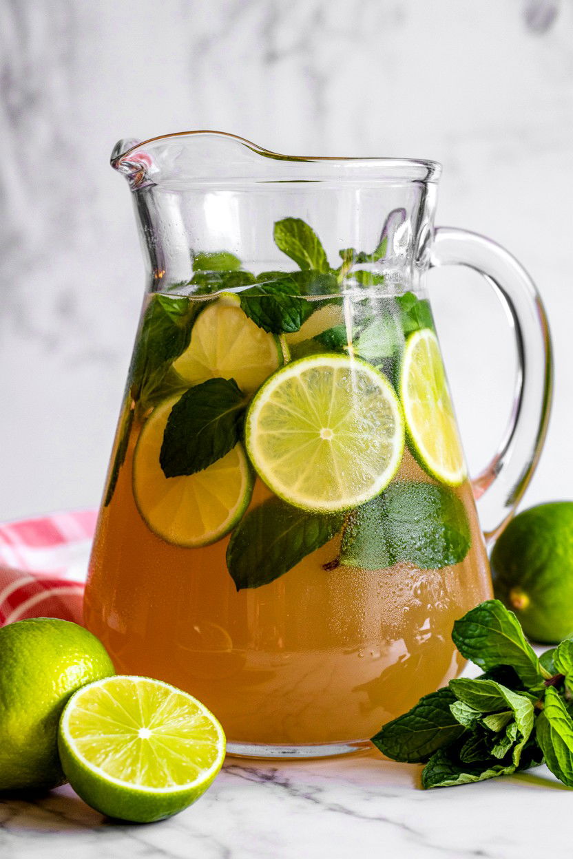 Minty Rum Limeade - 25 Valentine's Day Rum Cocktails