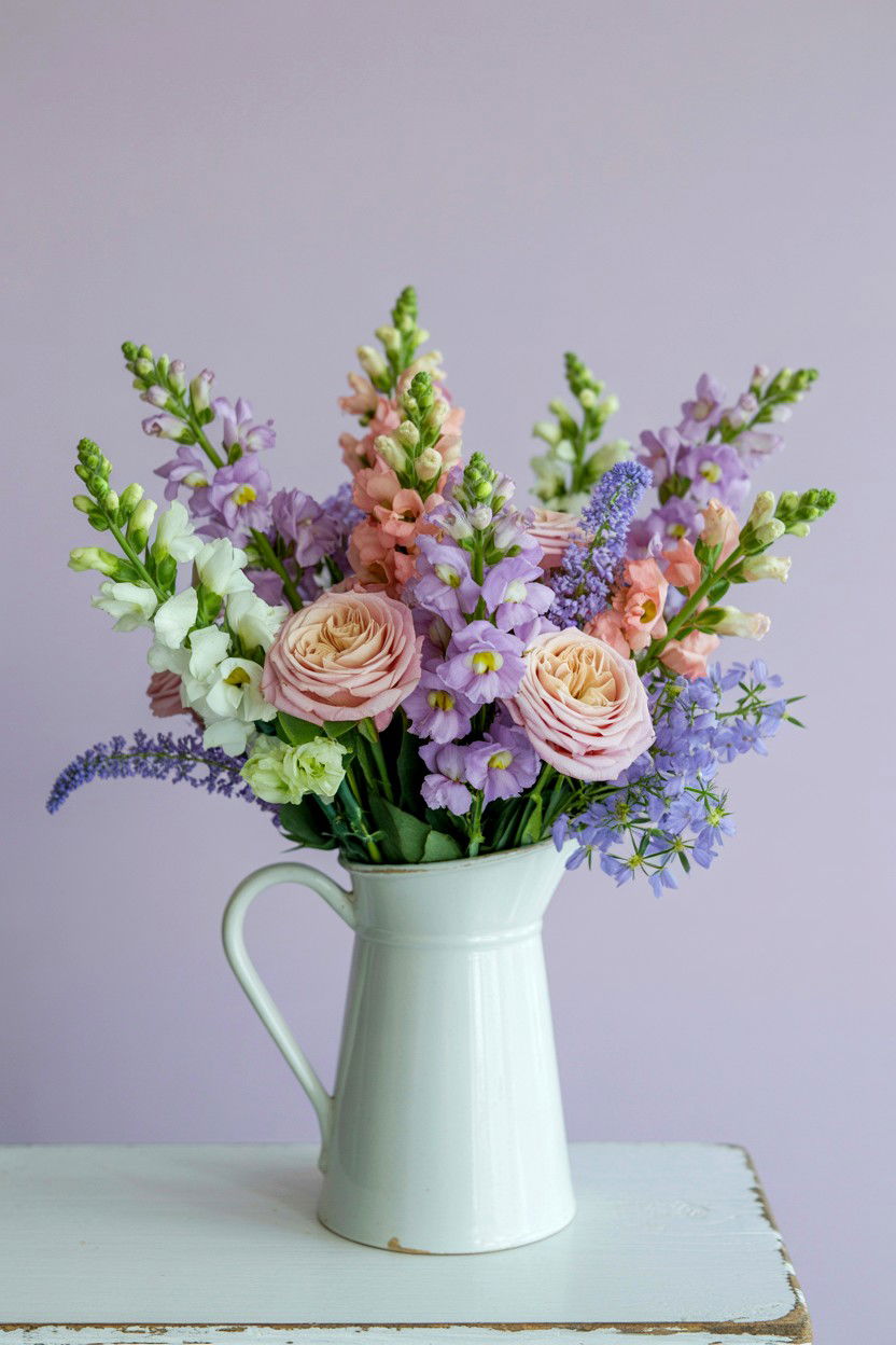 Mixed pastel bouquet - 25 Valentine's Day Bouquet Ideas