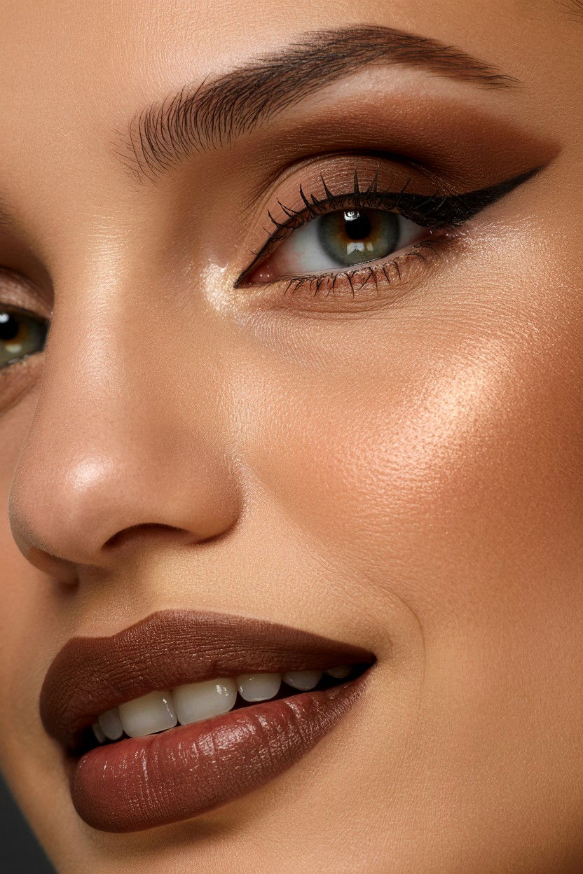 Mocha Brown Glam - 25 Soft Glam Valentine's Day Makeup