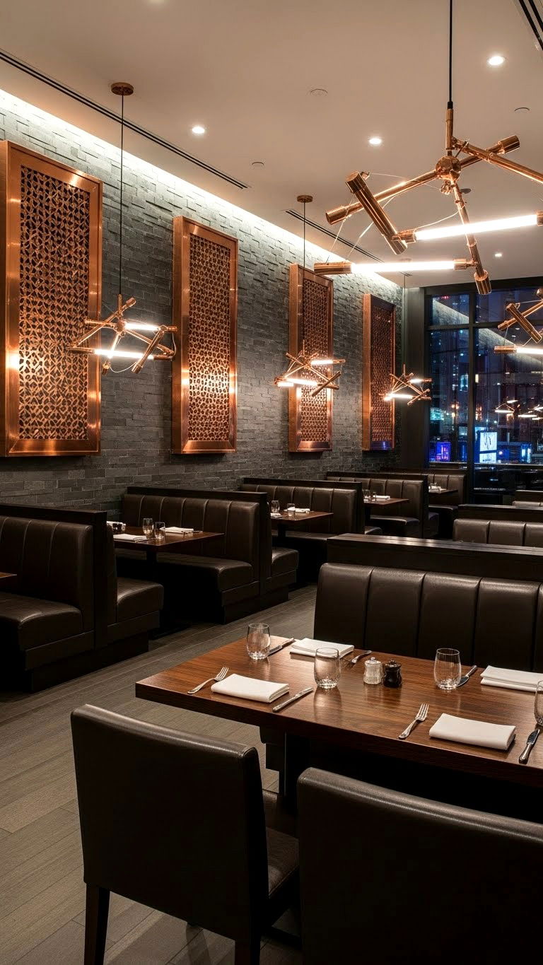 Modern Steakhouse Interior - 25 valentine's day restaurants