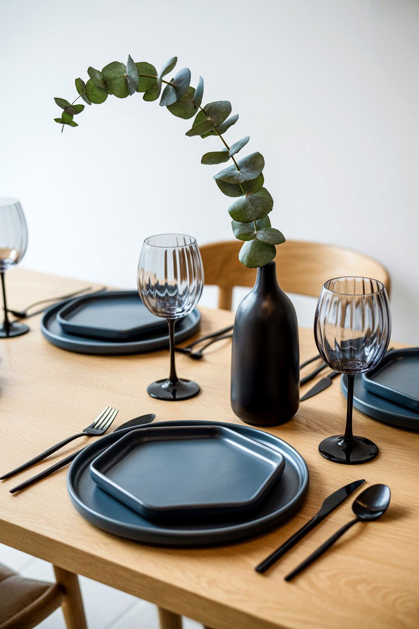 Modern minimalist valentine table - 25 Valentine's Day Tablescape Ideas