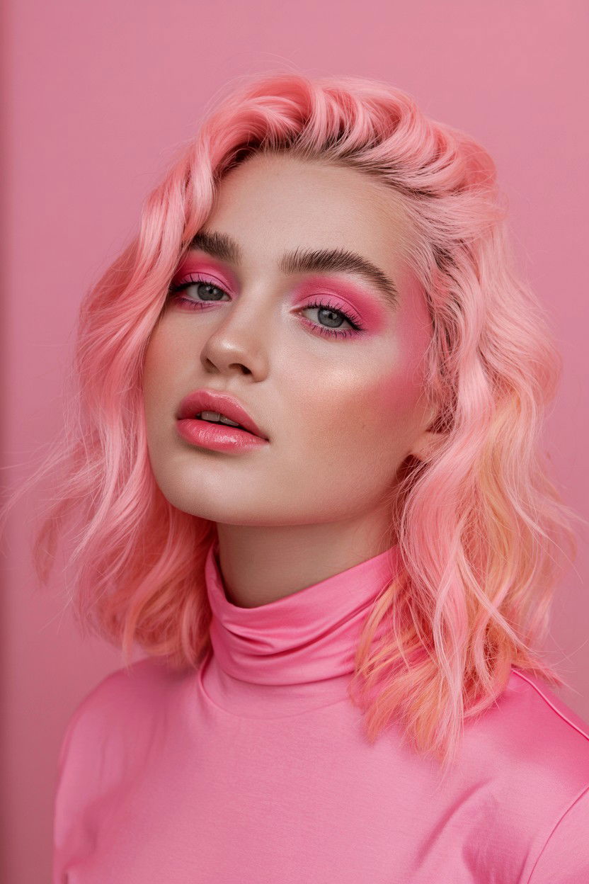 Monochromatic Pink - 25 Easy Valentine's Day Makeup Looks