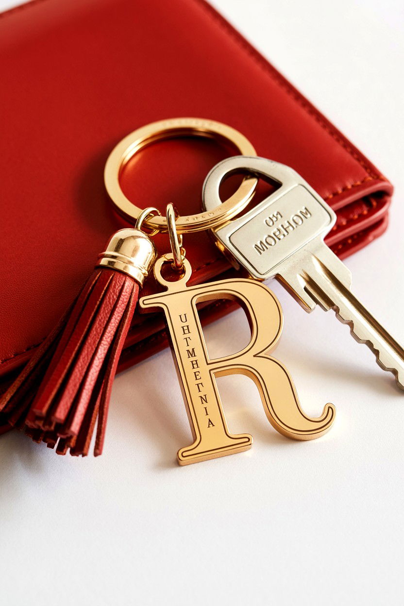 Monogram Initial Keychain - 25 Easy Valentine's Day Teacher Gift Ideas
